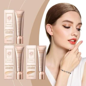 ☮Matte Wear Full Coverage Brighten Liquid Foundation Base Fast Makeup P2W6 - Picture 1 of 12