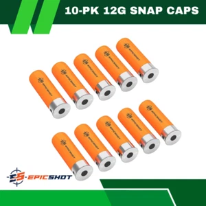 Epicshot Premium 12 Gauge Shotgun Snap Caps Pack Of 10 - Durable Plastic - Picture 1 of 4