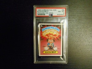 1985/86 Topps GARBAGE PAIL KIDS UK Minis S1 #8b Blasted Billy PSA 8 (NM-MINT) 💎