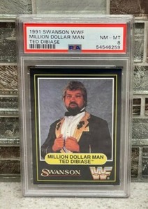 1991 Swanson WWF MILLION DOLLAR MAN TED DIBIASE PSA 8 NM-MT Pop 6