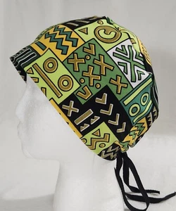 Surgical scrub caps Stretch African prints surgery hat Nurse headwear - Picture 1 of 52