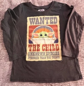 Star Wars baby Yoda shirt top child size 6 long sleeves pull over - Picture 1 of 4