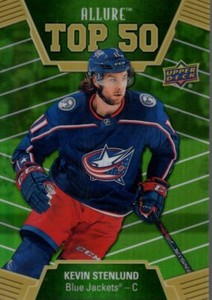 2019-20 Upper Deck Allure Top 50 Green Border #T501 Kevin Stenlund /50 - NM-MT