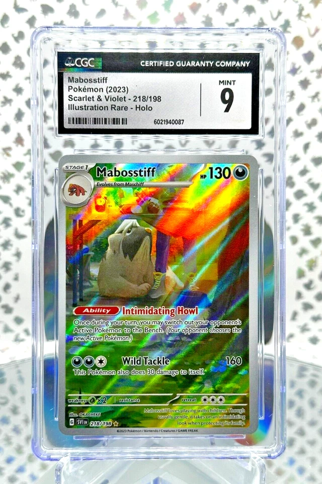 CGC 9 Mabostiff 218/198 S&V Base Set Secret Illustration Rare Pokemon Card - Image 1 of 1