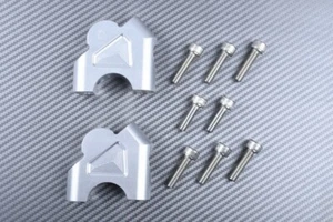 Handlebar Bar Riser Silver 30mm BMW R1200GS 1200GS R1200 GS 2017-2018 - Picture 1 of 4