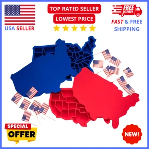 2-Pack USA Silicone Ice Cube Trays – Easy Release, No-Spill Lids for Freezer - Picture 1 of 7