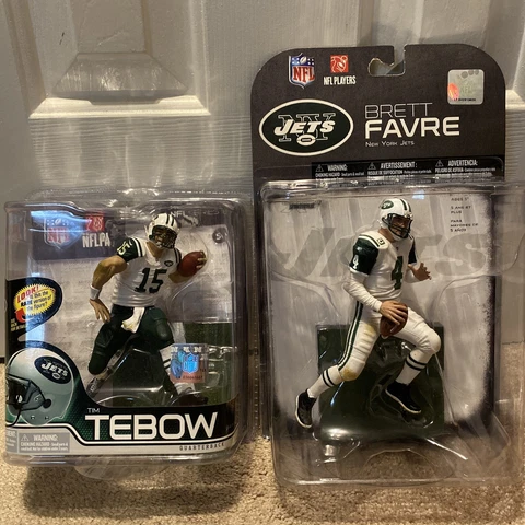 Tim Tebow / Brett Farve- Mcfarlane NFL New York Jets Action Figure Lot Cover