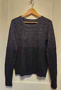 Suéter Ombre Metálico EXPRESS, Negro, Mezcla de Algodón, Talla L, Nuevo con Etiquetas - Imagen 1 de 6