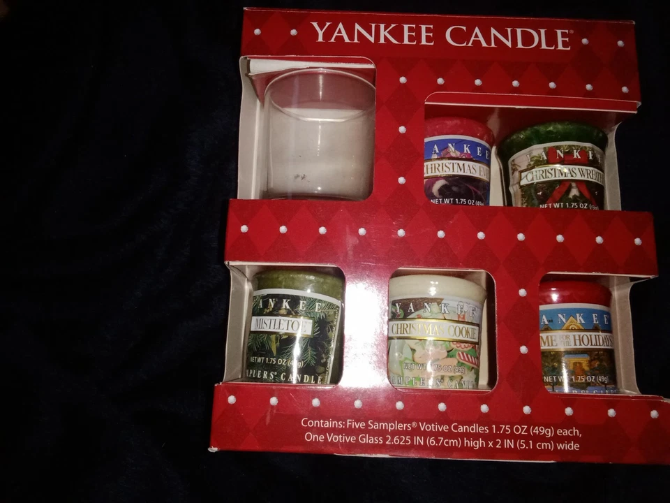 Yankee Candle Set 5 Christmas Winter Votive Set All Your Favorites Cookie