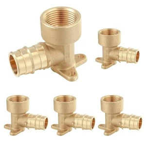 5PCS Pex-A Fitting 1/2" Female NPT x 3/4" Pex-A Expansion Drop-Ear Elbow - Picture 1 of 7