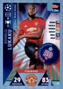 2018-19 Topps Match Attax UEFA Champions League #177 Romelu Lukaku - Picture 1 of 2