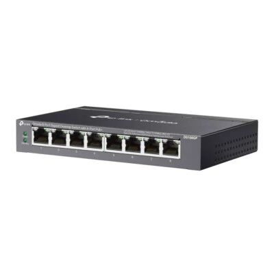 TP-Link DS108GP | Omada 8-Port 1000Mbps Gigabit Unmanaged Switch | 8* PoE+ Port - Image 1 of 4