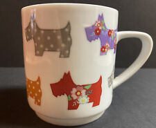 Scotty Dogs Scottie Dog Coffee Mug Floral & Polka Dot Design Creative Tops Tea
