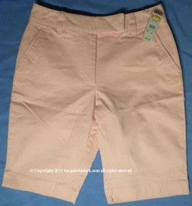 NUEVOS PANTALONES CORTOS TALBOTS PETITES ELÁSTICOS TALLA 4 27/12 98% ALGODÓN ROSA RTL $44 TJ278  - Imagen 1 de 1