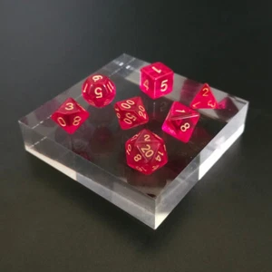 Juego completo de dados - Faerie Fire Violet - D4 a D20 - Dungeons & Dragons D&D - Imagen 1 de 1