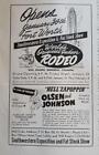 1948 Fort Worth Grand Opening Fat Stock & Rodeo Show 5"x 8" Magazine Ad.