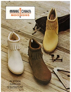 Vintage 1975 Minnetonka Mokassins Katalog! HERREN/DAMEN/KINDER! MOCS/FRANSENSTIEFEL/PREISE! - Bild 1 von 15