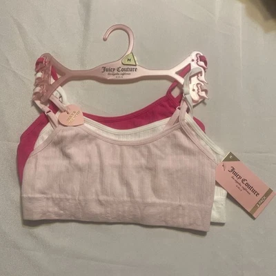Sujetadores Juicy Couture para niñas suaves elásticos con correas ajustables medianos Foto 1 de 4