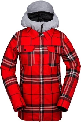 Volcom Damen Jacke King Kapuzenjacke Freizeitjacke, Rot (Feuerrot), XS - Bild 1 von 2