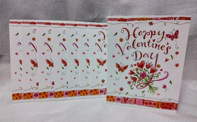 8 Pack Valentine's Day Greeting Cards*Leanin Tree*Romantic Tina Wenke Art*New - Image 1 of 4