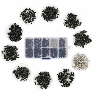 500pcs M2 M2.5 M3 10 Sizes Asssorted Laptop Computer Notebook Repair Screws Kit - Afbeelding 1 van 10