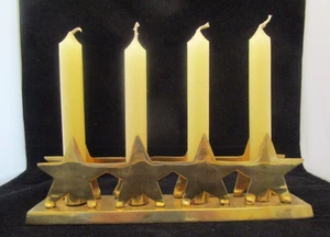 4 candelabros de latón con diseño de estrella vintage - Imagen 1 de 8
