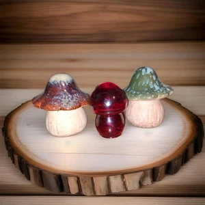 Mushroom Decor Lot Resin & Ceramic Cottagecore - Picture 1 of 4