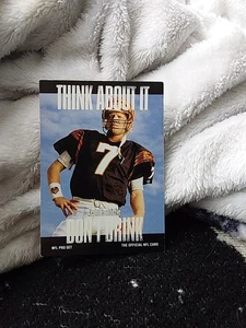 1991 Pro Set - Think About It Boomer Esiason #371 Small Text on Back - Picture 1 of 6
