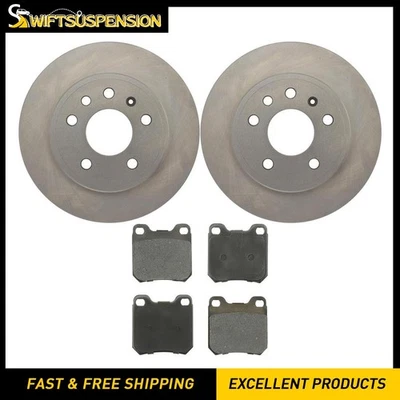 Rear Disc Rotors + Brake Pads Kit for 2000-2003 2006-2008 Chevrolet Astra 1.8L Foto 1 de 4