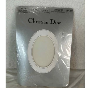 Christian Dior Diorissimo Controleur Alabaster Control Top Pantyhose Size 2 - Picture 1 of 4