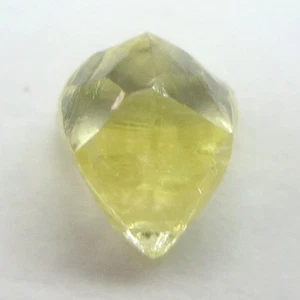 0.64 Carats FANCY CANARY YELLOW Cuttable DODECAHEDRON Natural Rough Diamonds - Picture 1 of 4