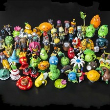 60ps/set New Plants vs. Zombies 2 dolls Anime action figure pvz PVC Kids Gift