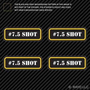(4x) # 7.5 Shot Ammo Can Sticker Set Decal Self Adhesive molon bullet type 2 - Picture 1 of 1