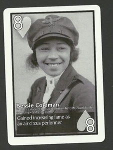 Bessie Coleman Female Pilot Aviation Collector Playing Card - Picture 1 of 1