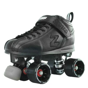Crazy Skates Zoom Roller Skates Boots Black - High Performance and Speed Skates - Picture 1 of 8
