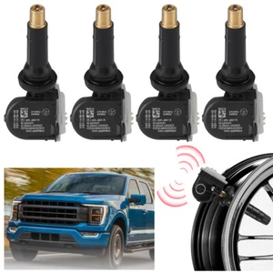 4x F2GT1A180AB Tire Pressure Monitoring Sensor for FORD LINCOLN Rubber Stem TPMS - Picture 1 of 11
