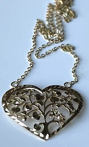 Collana Oro Giallo 14K Albero dell'Amore 18" Nuovissima in Scatola $499 - Foto 1 di 11