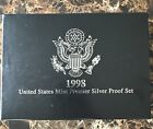 1998-S United States Mint Premier Silver Proof Set US Coins W/ Box And COA