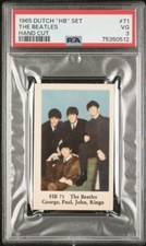 1965 Dutch Gum Card HB Set #71 THE BEATLES John LENNON Paul RINGO George PSA 3