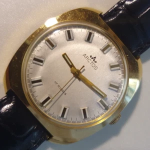 Vintage Men's Watch ARCTOS 35mm Rare Manufacture Mechanical Durowe INT/500 - Picture 1 of 20