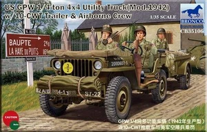 BRONCO CB35106 1/35 US GPW 1/4 ton 4×4 Utility Truck(Mod.1942) w/Crew - Picture 1 of 12