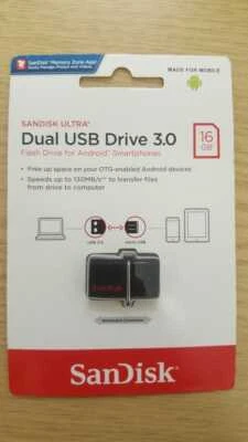 Sandisk Dual-USB Drive 3.0 -16GB - Image 1 of 2