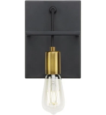 Tech Lighting Tae 8" Tall Bathroom Sconce / WS1080BLAB BULB NOT INCLUDED - Image 1 of 3