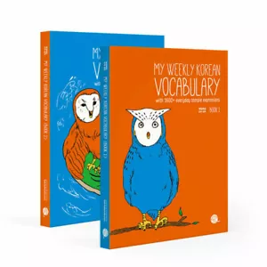 My Weekly Korean Vocabulary Book 1 + Book 2 Set by Talk To Me In Korean - Picture 1 of 4