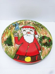 Kids Collection Christmas Village "Cookies for Santa Plate 7.5" Diameter - Imagen 1 de 5