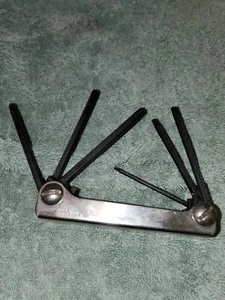 EKLIND 22571 Classic Steel Handle Fold-up TORX star Key - 6pc set T10-T40 - Picture 1 of 3