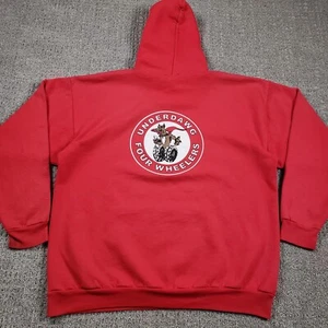 CHAMPION Sudadera con Capucha Para Hombres XL Roja Sudadera con Capucha UNDERDAWG FOUR WHEELERS - Imagen 1 de 13