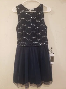 Speechless Midnight Blue  Sleeveless Party Dress Size 9 - Picture 1 of 8