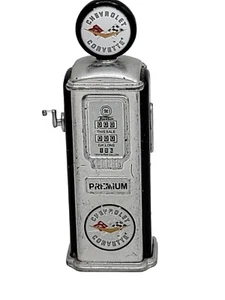 Miniature Gas Pump General Motors Chevrolet Corvette Car Automobile Metal 3.5" H - Picture 1 of 10