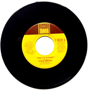 STEVIE WONDER - Keep On Running / Evil - Vinyl 45rpm 1972 Tamla T 54223F - Picture 1 of 4